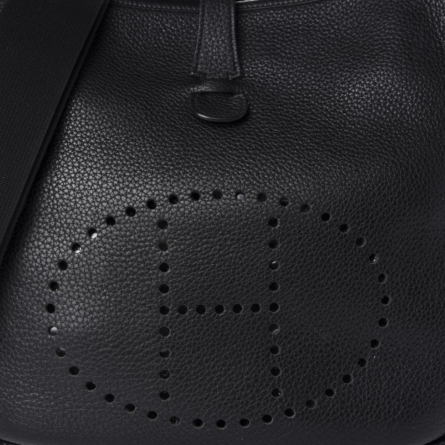 Hermes Taurillon Clemence Evelyne III GM Black 9 of 9