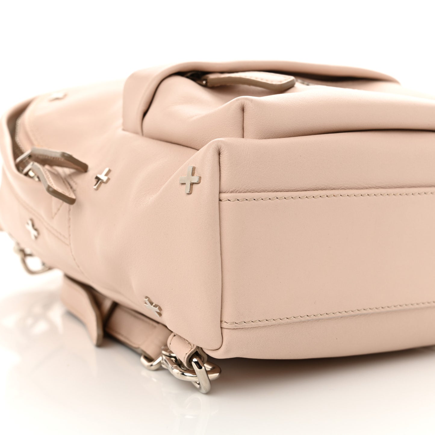Smooth Calfskin Nano Cross Backpack Nude Pink
