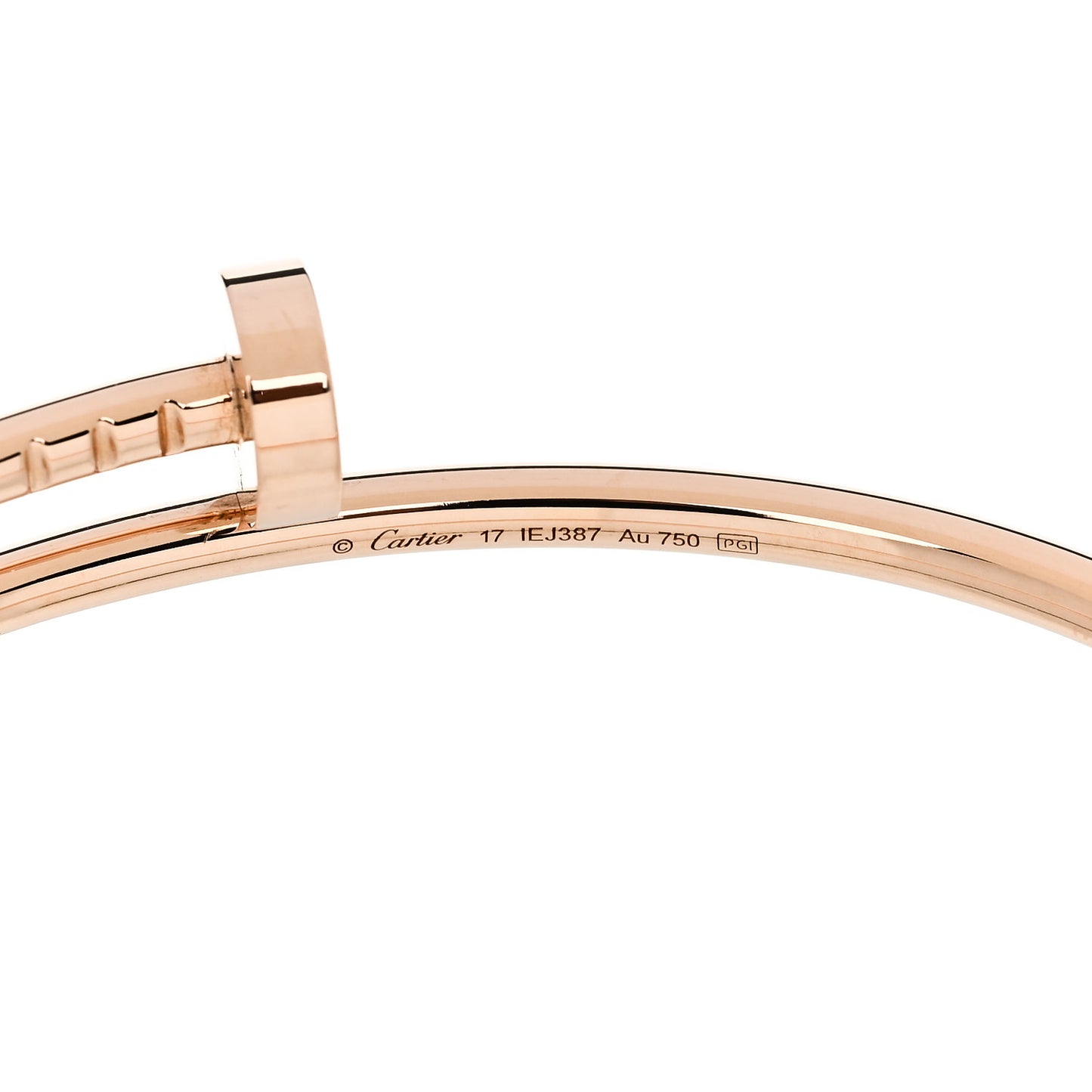 18K Pink Gold Small Juste Un Clou Bracelet 17
