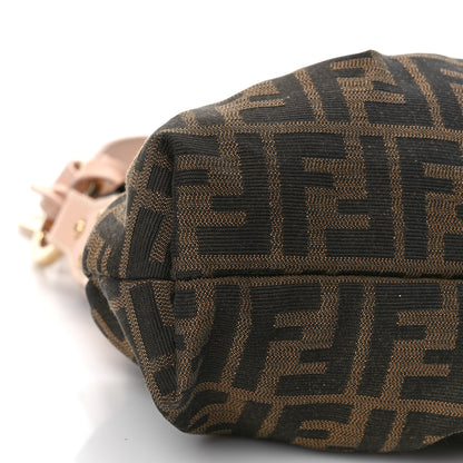 Fendi Zucca Cuoio Lucido Small Chef Shoulder Bag Tobacco Bois de Rose 7 of 10