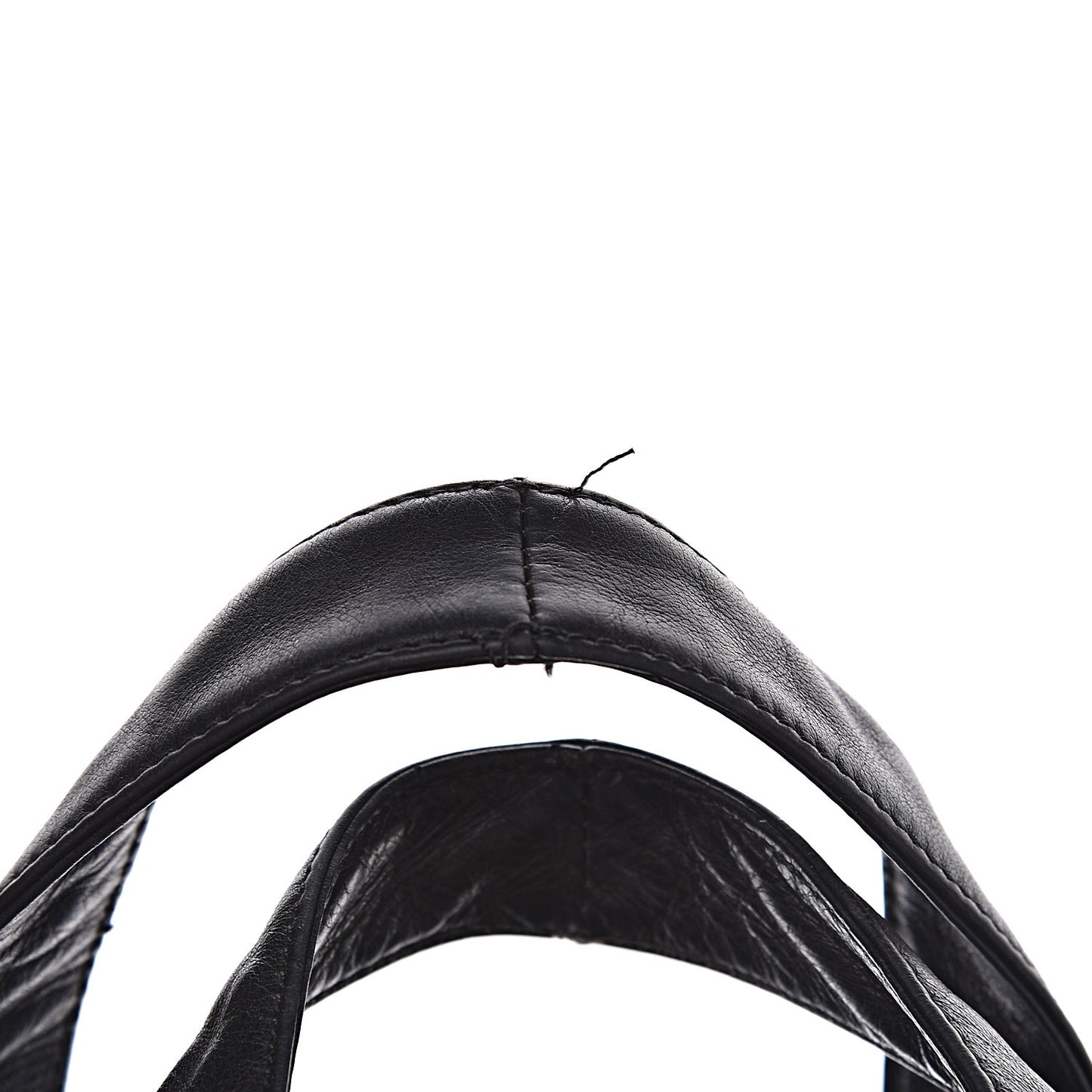Calfskin Square Stitched Tassel Bag Black
