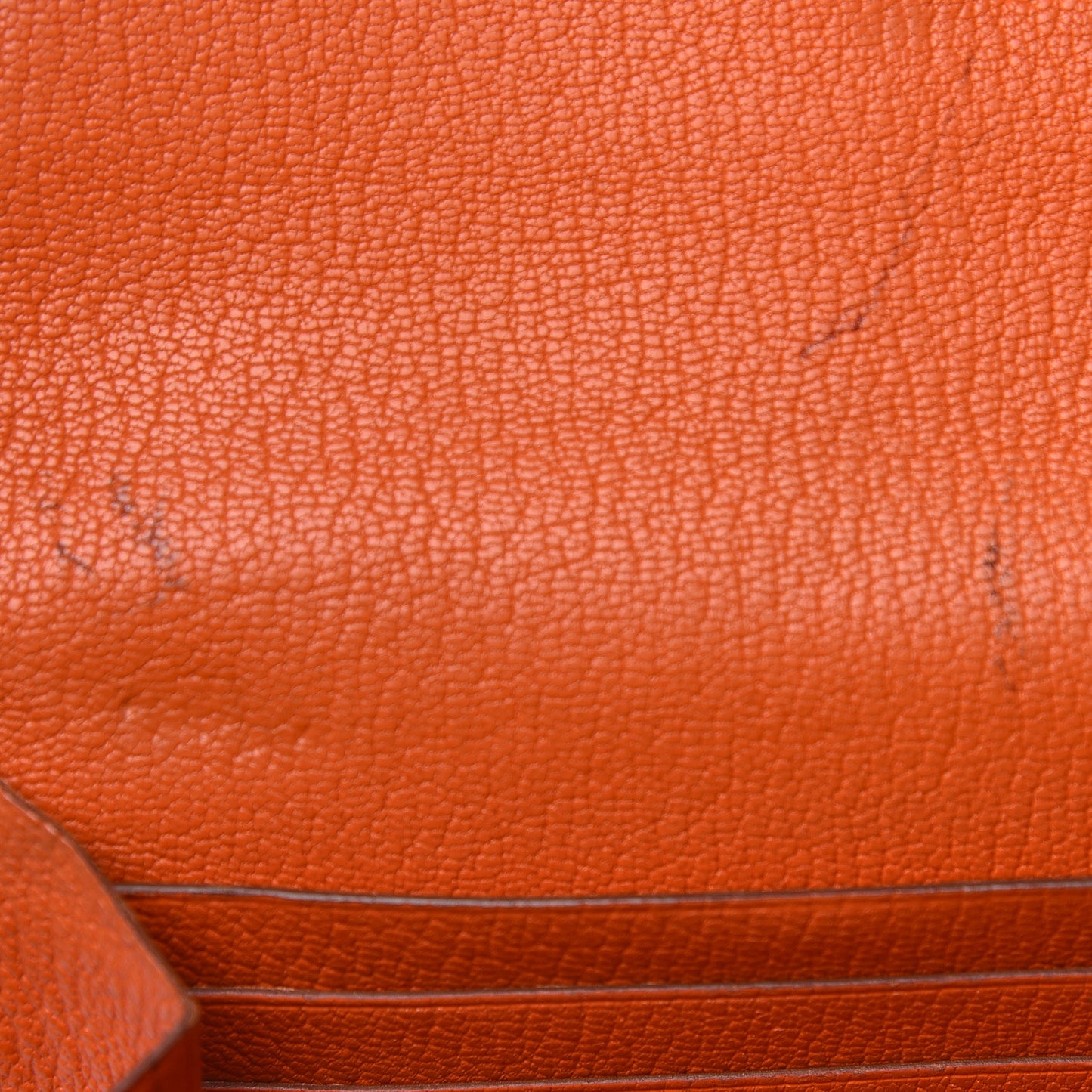 Chevre Mysore Kelly Longue Wallet Orange