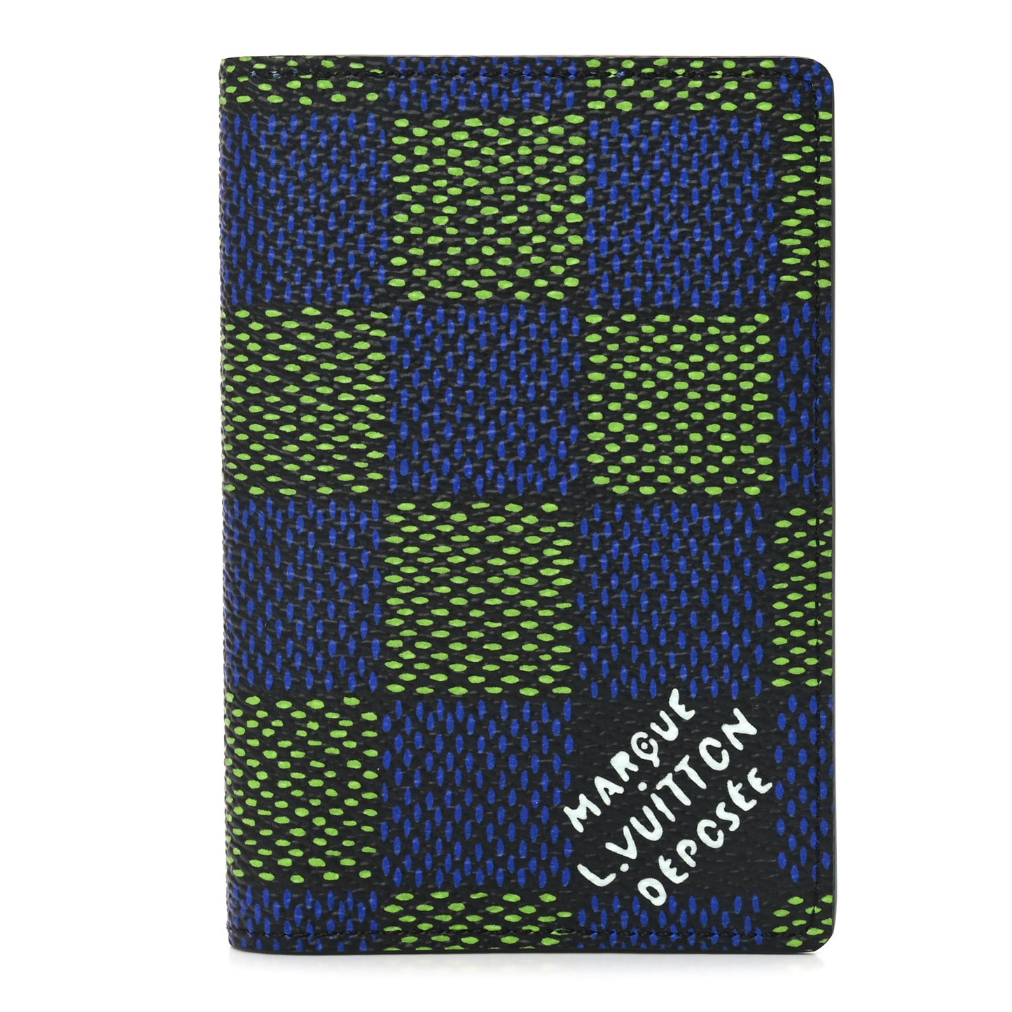 Damier Heritage Pocket Organizer Blue Green