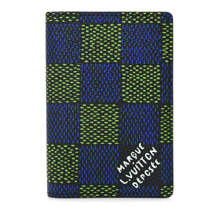 Louis Vuitton Damier Heritage Pocket Organizer Blue Green 1 of 6