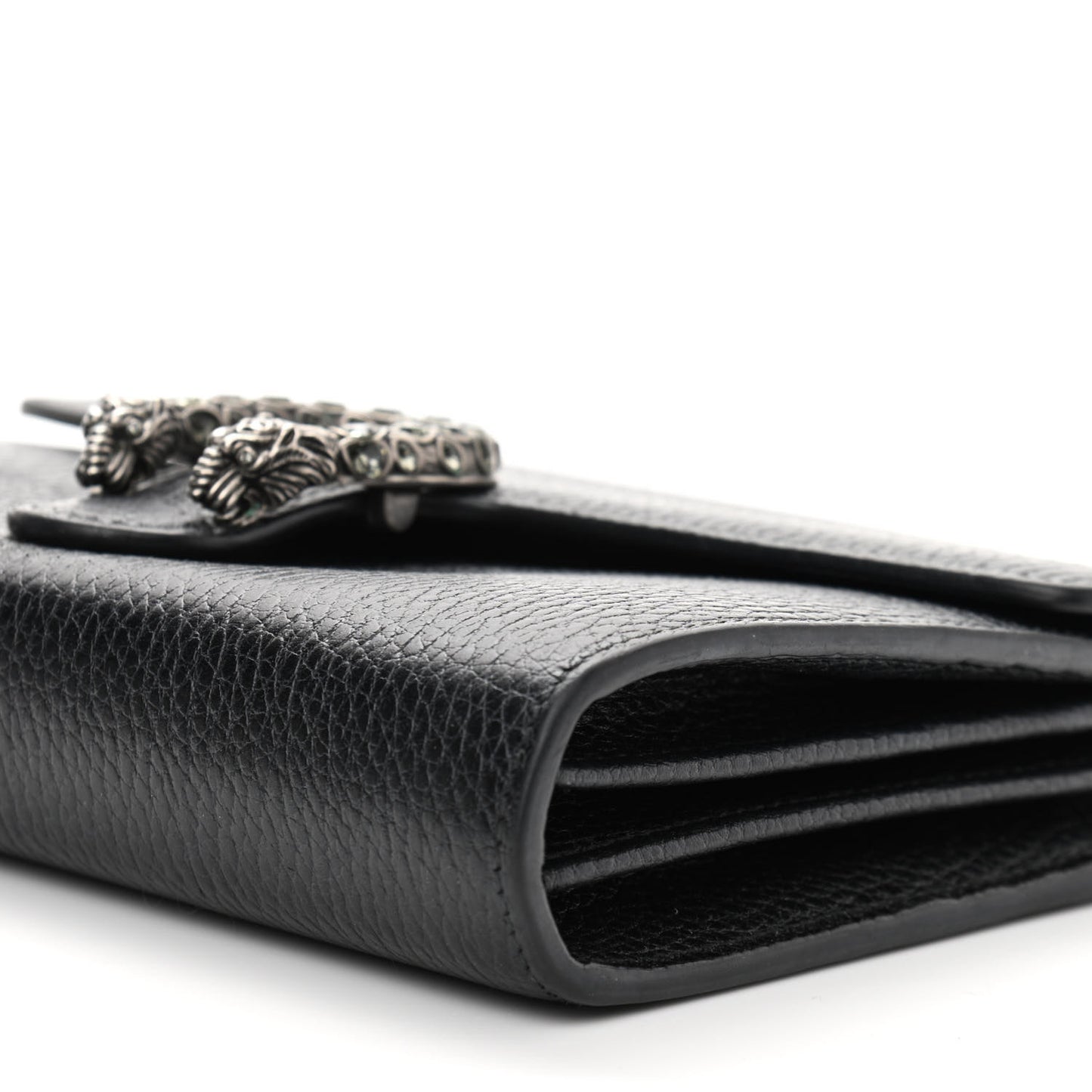 Calfskin Mini Dionysus Chain Wallet Black
