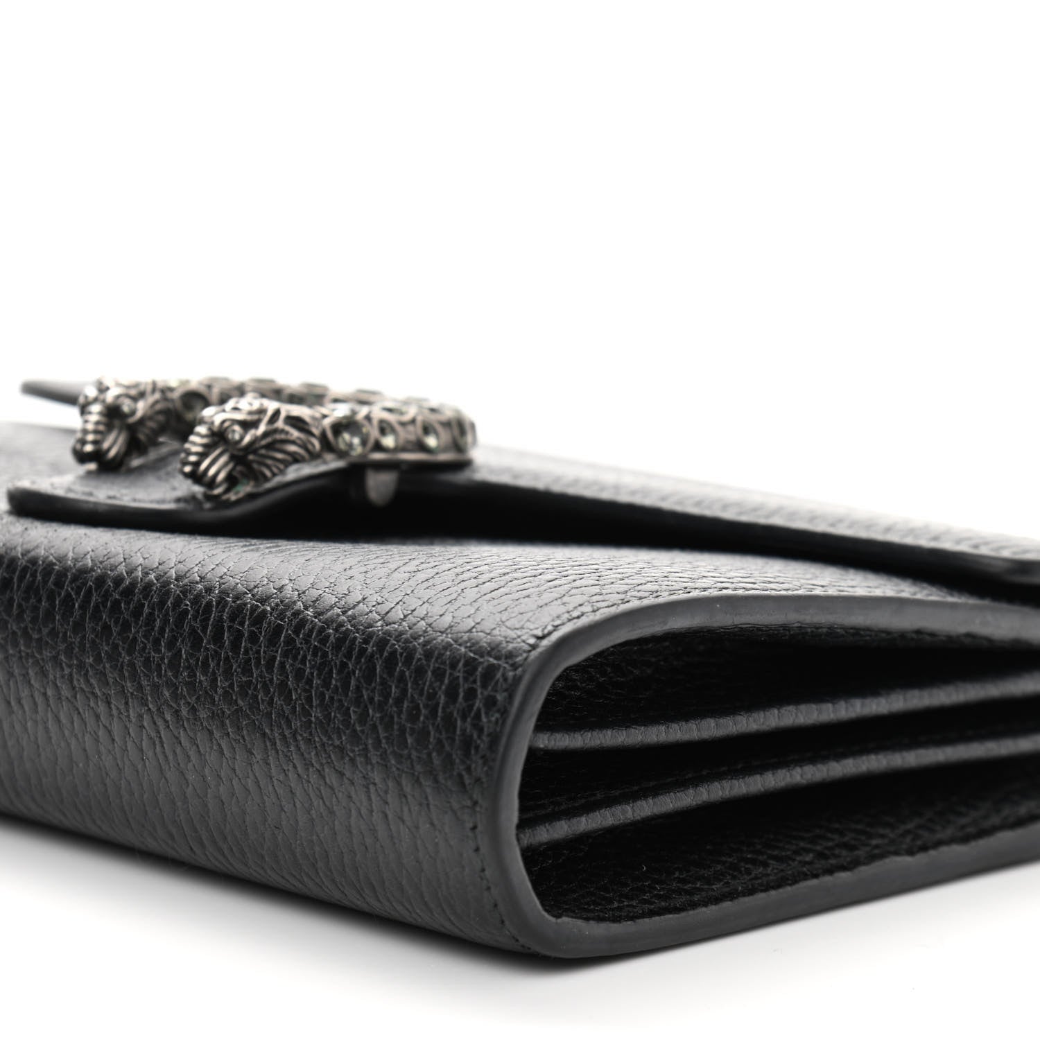 Gucci Calfskin Mini Dionysus Chain Wallet Black 10 of 12