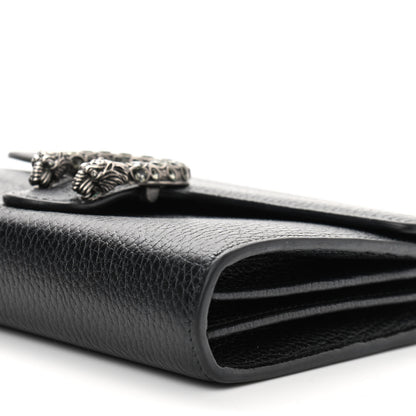 Gucci Calfskin Mini Dionysus Chain Wallet Black 10 of 12