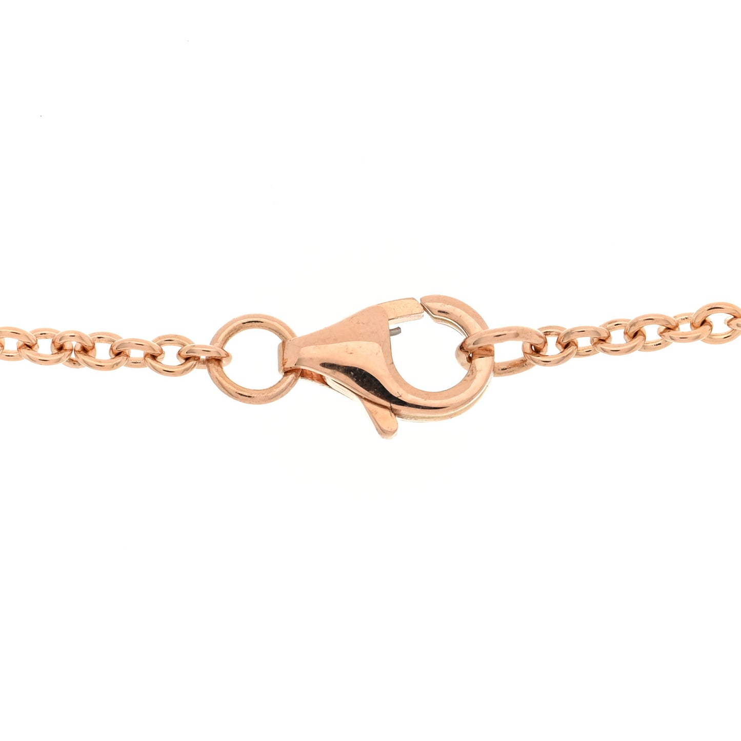 18K Pink Gold Interlocking LOVE Necklace
