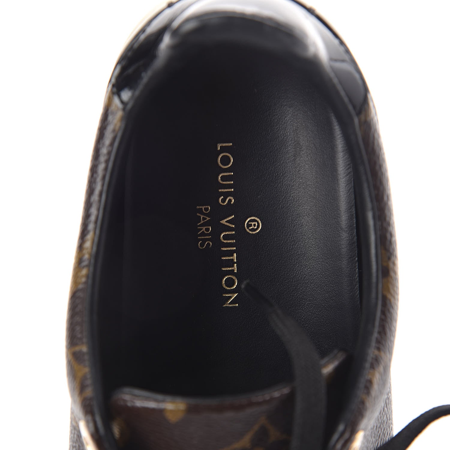 Louis Vuitton Patent Monogram Frontrow Sneakers 36 5 of 7