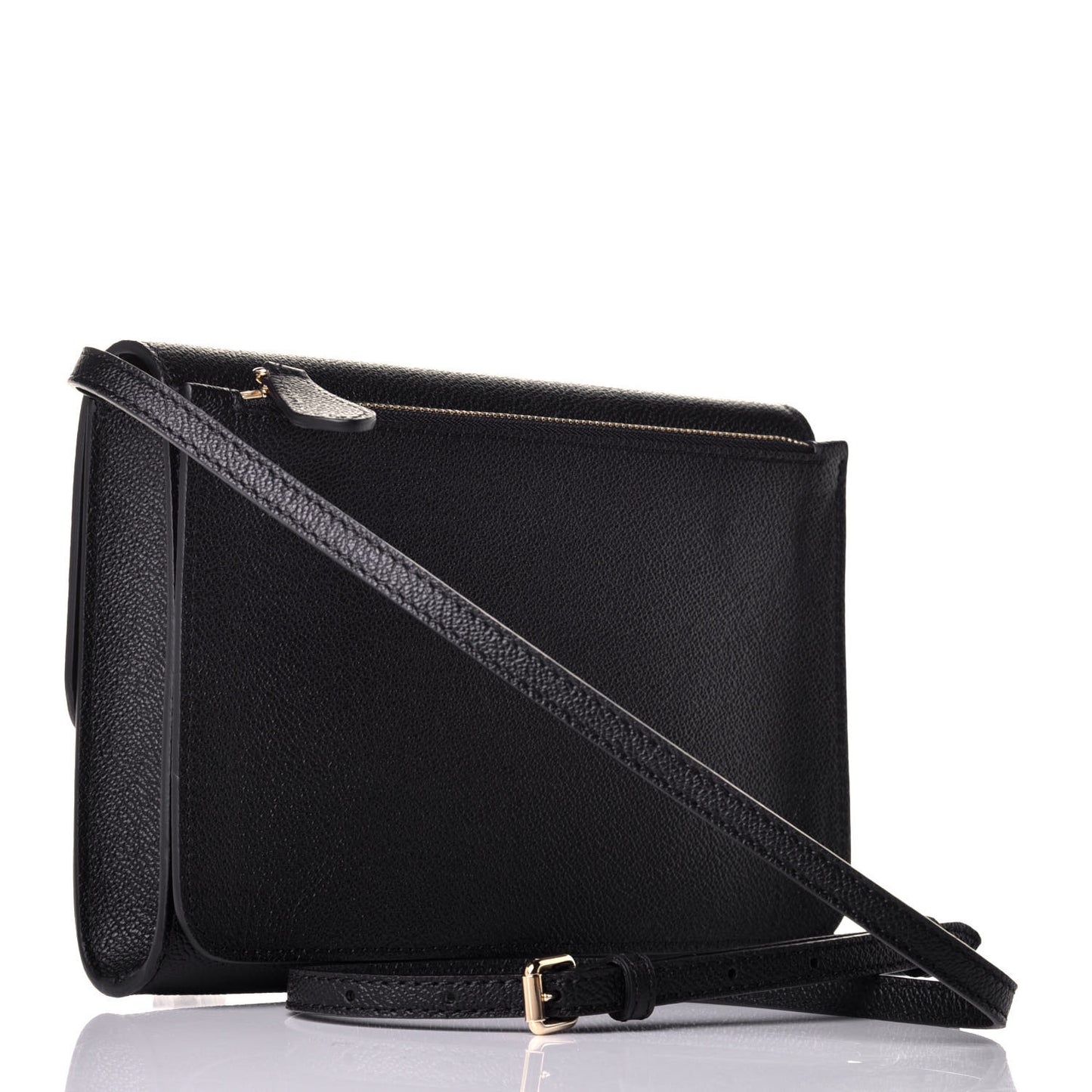 Grainy Calfskin Small Loxley Crossbody Black