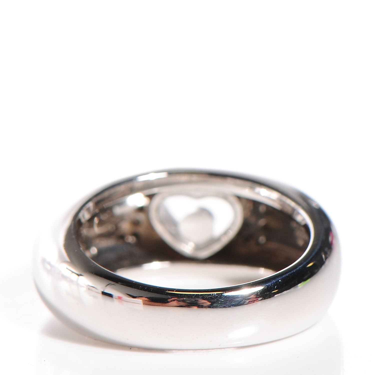 Chopard 18K White Gold Happy Diamonds Love Ring 6 3 of 7