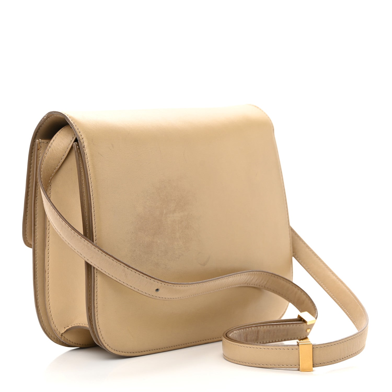 Celine Box Calfskin Medium Classic Box Flap Bag Powder 3 of 21