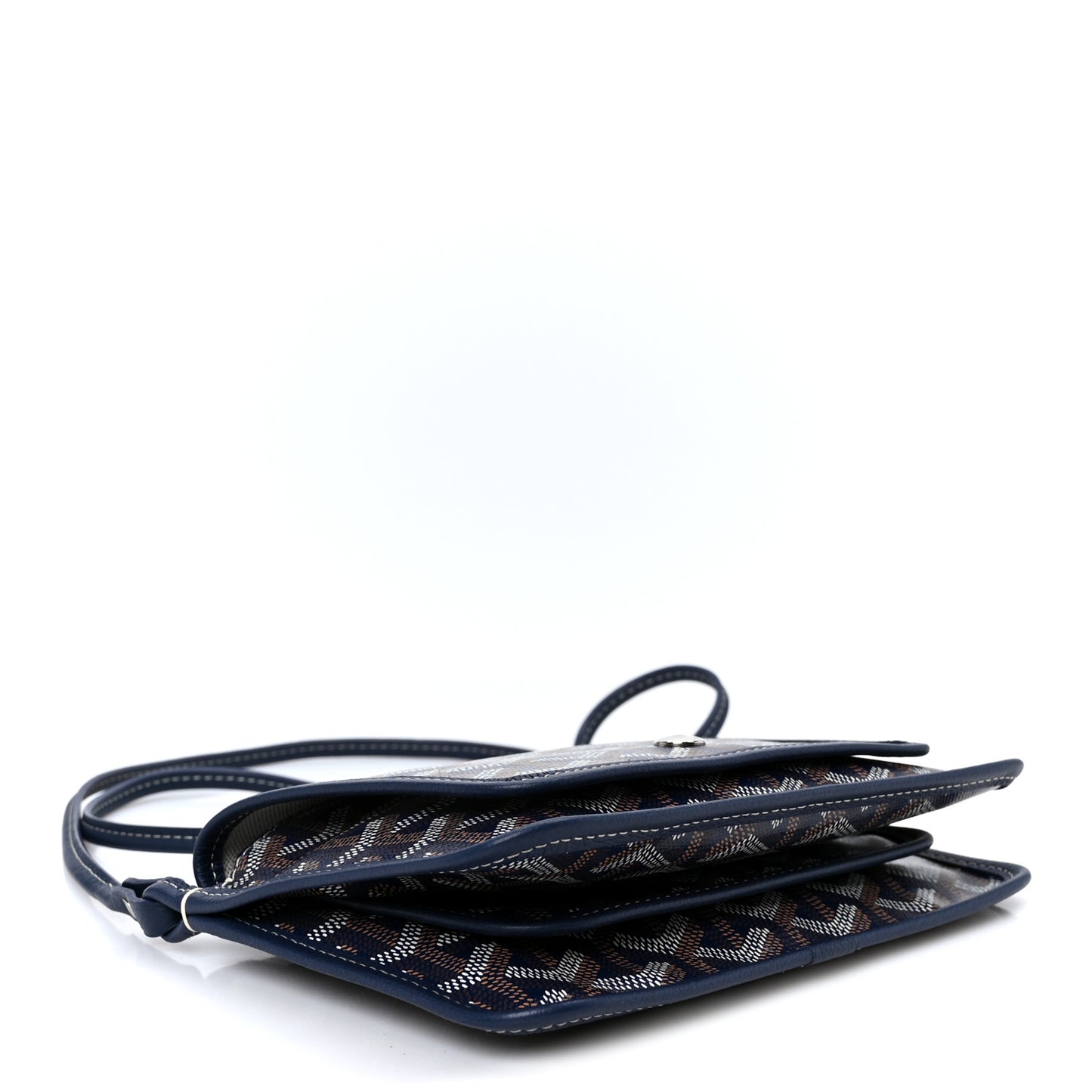 Goyardine Plumet Wallet Clutch Navy