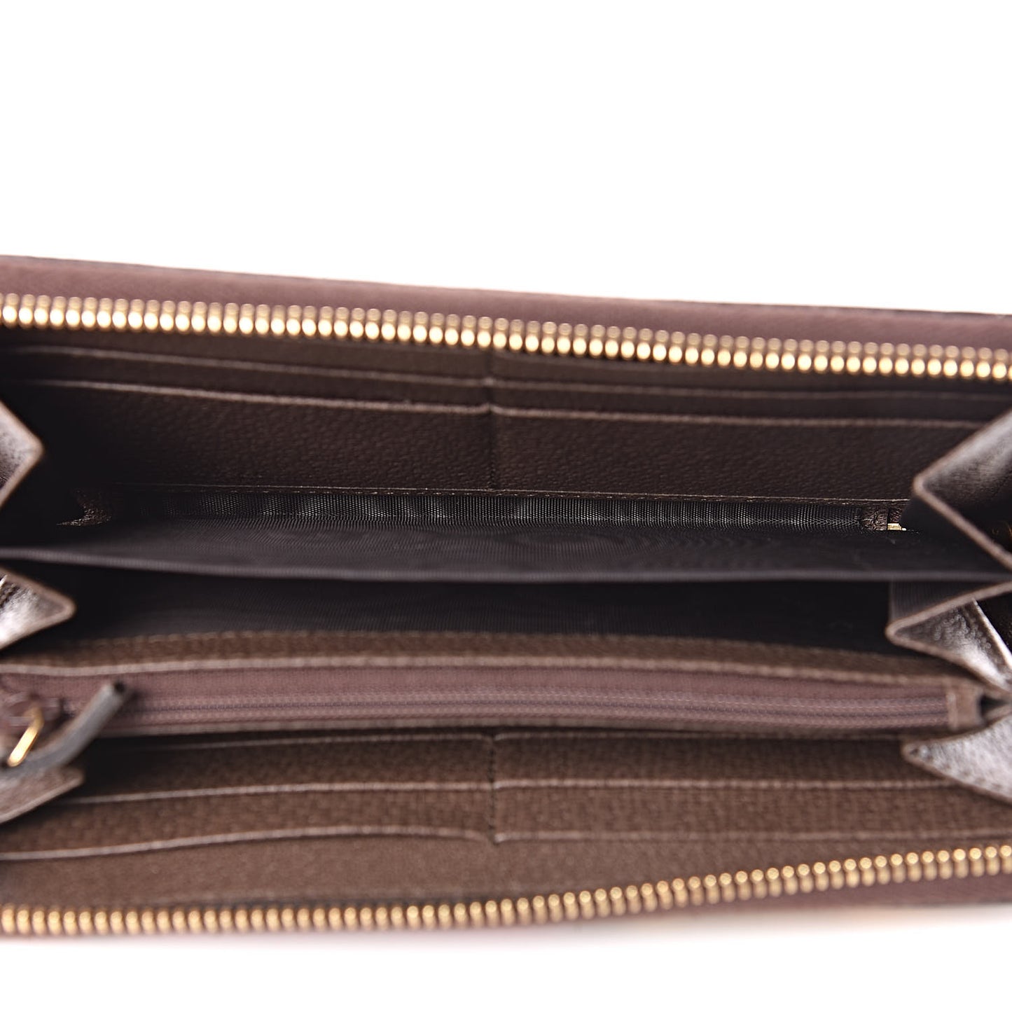 GG Supreme Monogram Bengal Zip Around Wallet Beige Pink