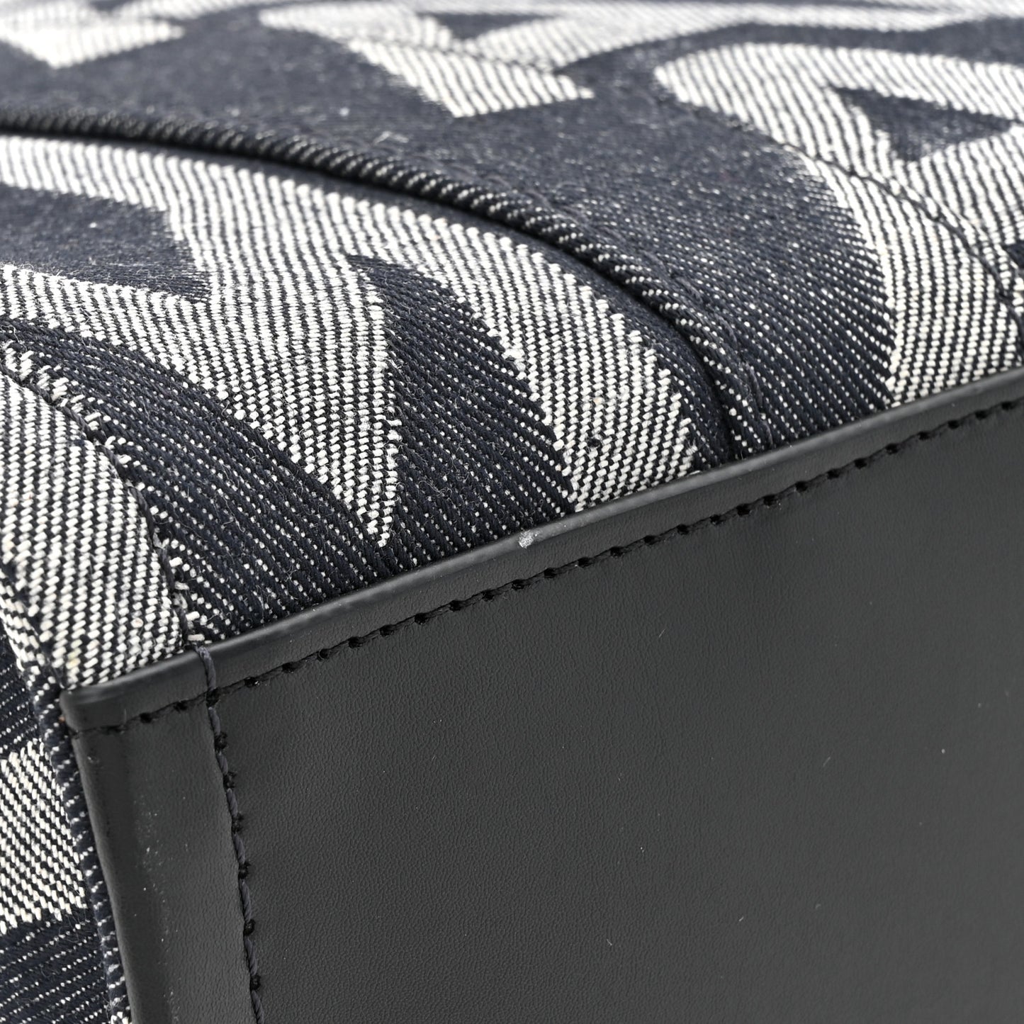 Denim Jacquard Medium The Monogram Tote Bag Denim Blue
