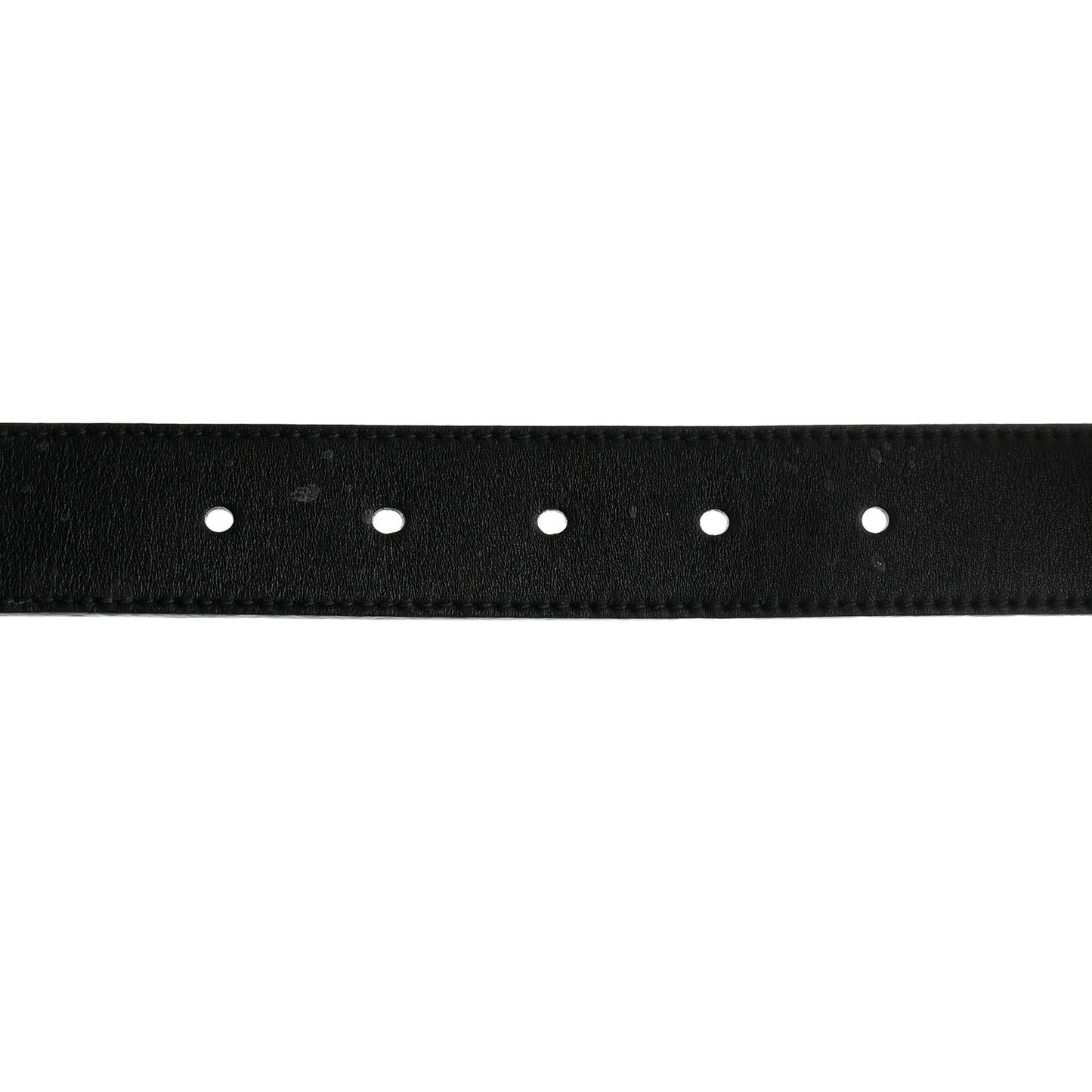 Moon Calfskin Double G 30mm Belt 80 32 Black