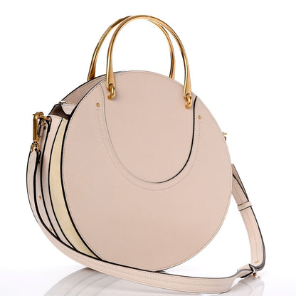 Chloe Calfskin Suede Medium Pixie Bag Abstract White 3 of 7
