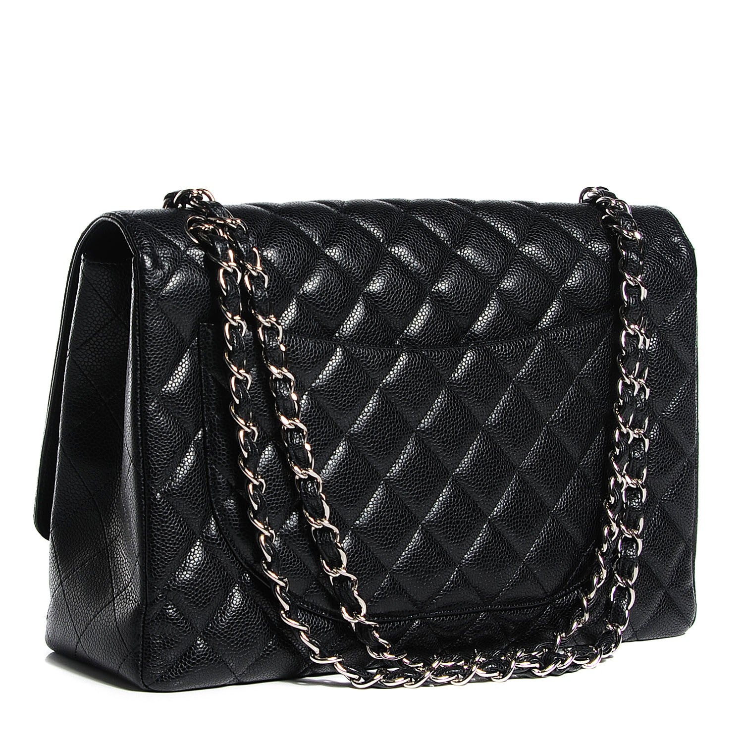 Chanel Caviar Quilted Maxi Single Flap Black 3 of 8