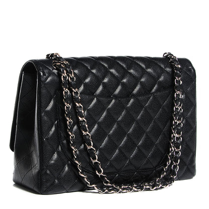 Chanel Caviar Quilted Maxi Single Flap Black 3 of 8