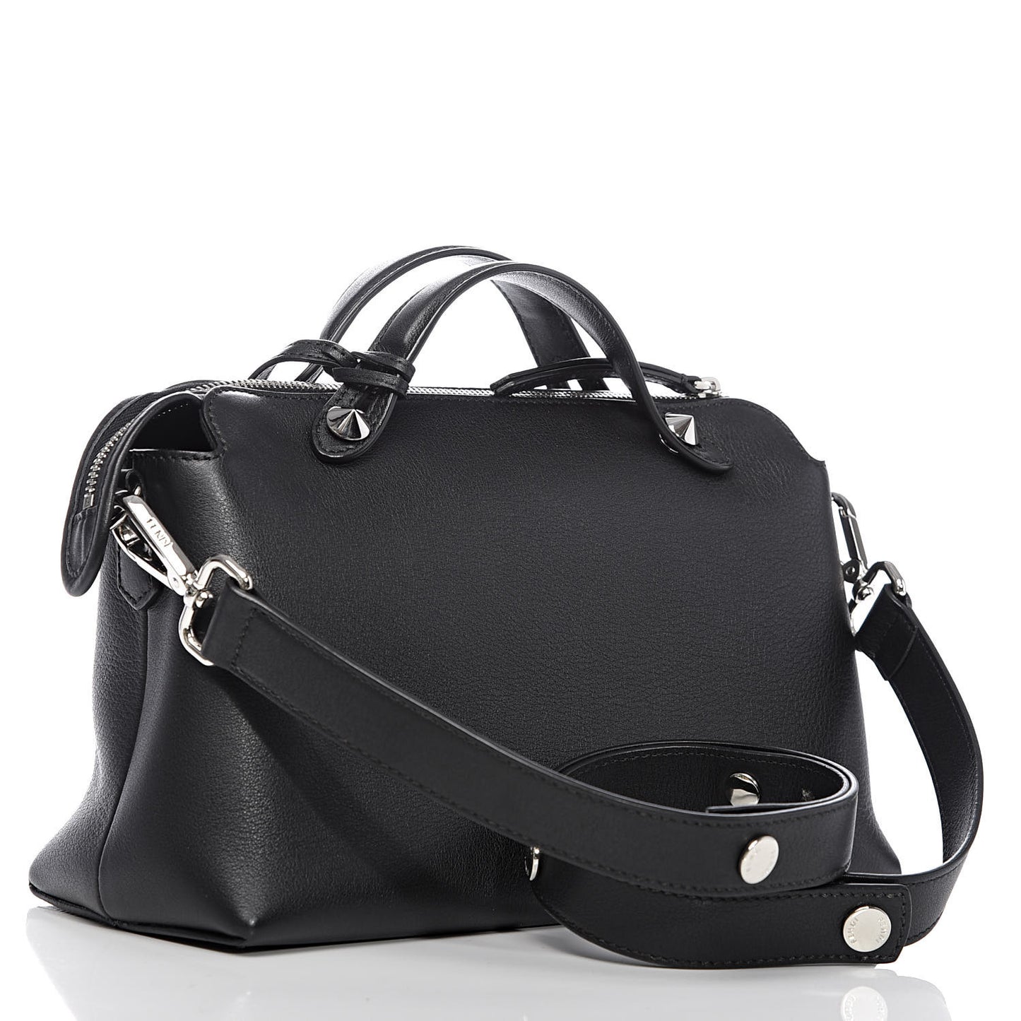 Vitello Dolce Marmol Medium By The Way Boston Bag Black