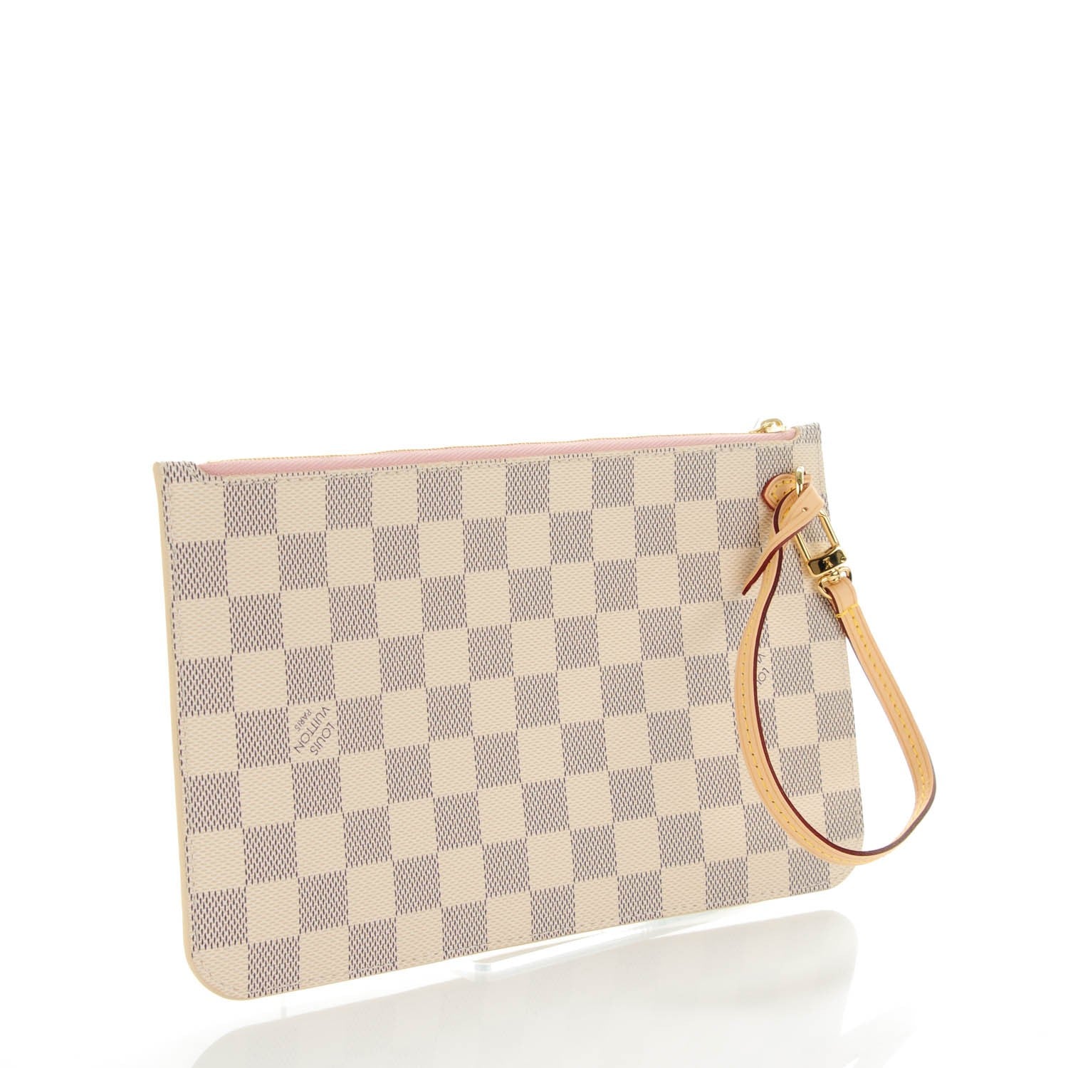 Louis Vuitton Damier Azur Neverfull MM GM Pochette Rose Ballerine 3 of 7