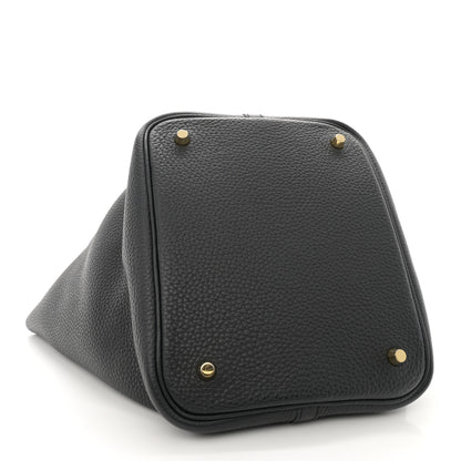 Hermes Taurillon Clemence Picotin Lock 22 MM Black 4 of 11