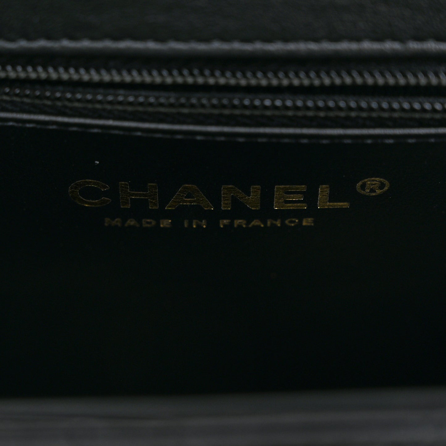 Shiny Aged Calfskin Quilted Nano Kelly Shopper Black