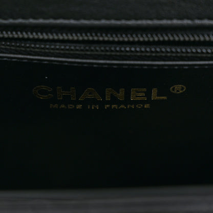 Chanel Shiny Aged Calfskin Quilted Nano Kelly Shopper Black 6 of 11