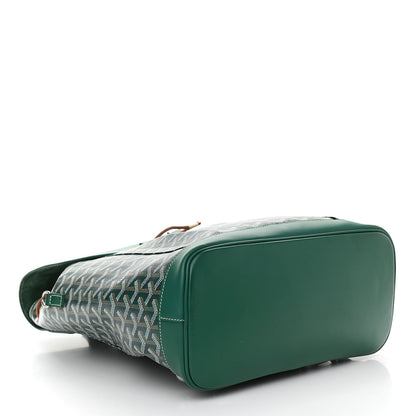 Goyard Goyardine Calfskin Alpin MM Backpack Green 4 of 9