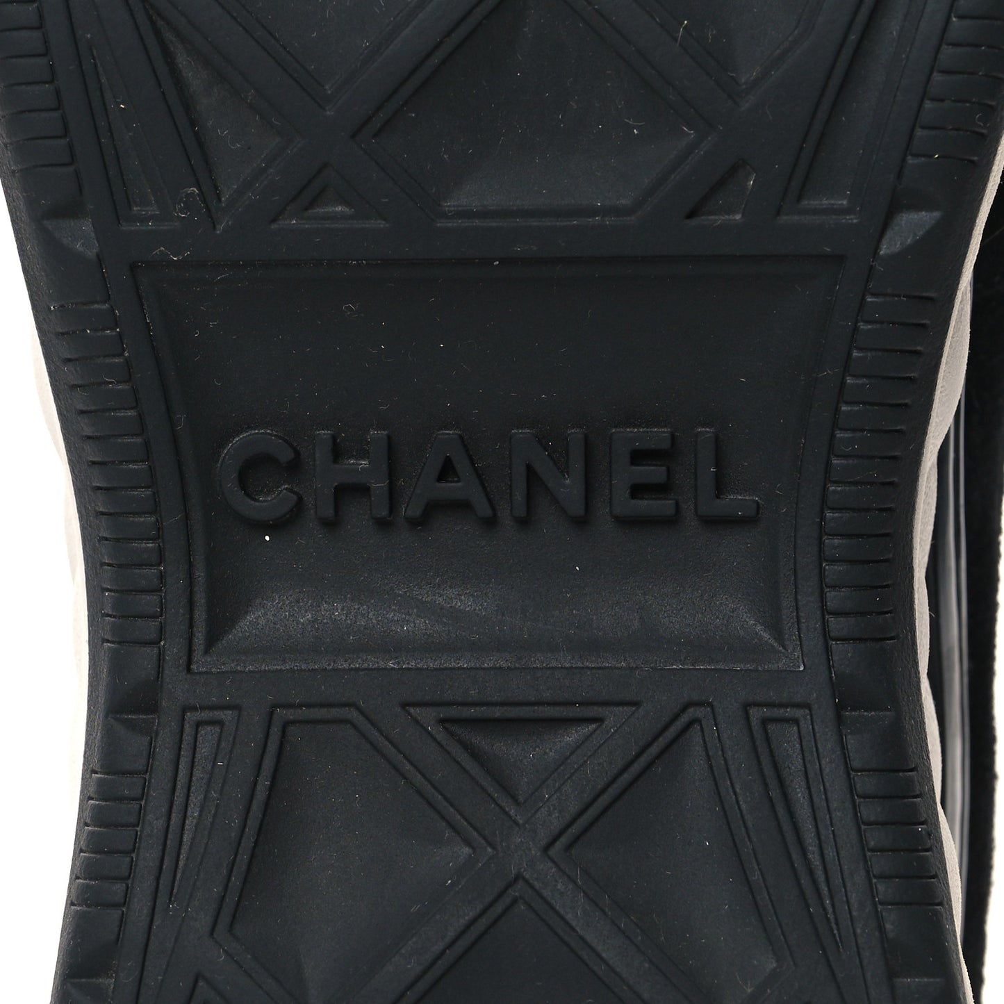Velvet Calfskin Mixed Fibers CC Sneakers 40 Black