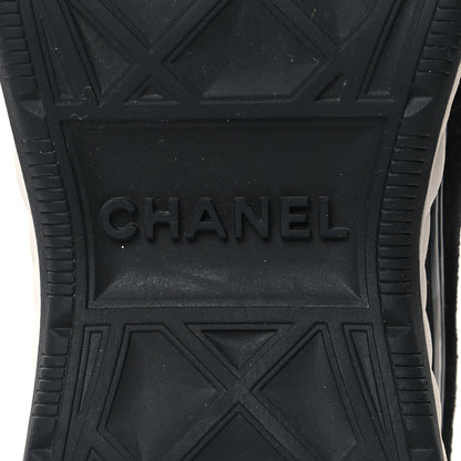 Chanel Velvet Calfskin Mixed Fibers CC Sneakers 40 Black 7 of 8
