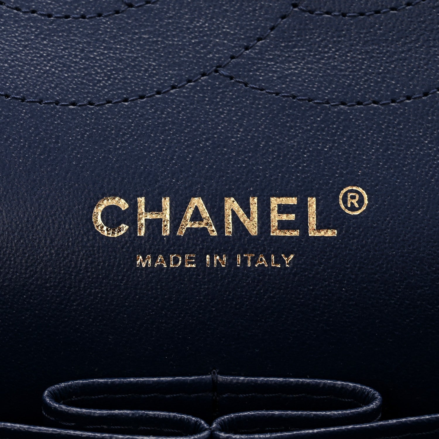 Chanel Caviar Quilted Jumbo Double Flap Navy Blue 5 of 10