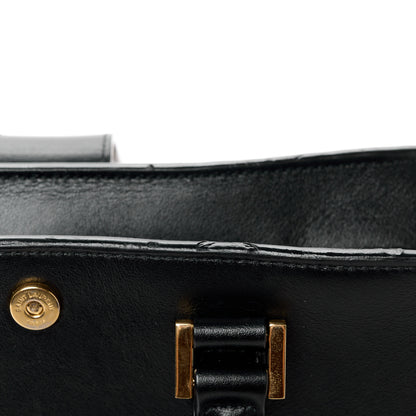 Saint Laurent Calfskin Monogram Baby Cabas Black 12 of 13