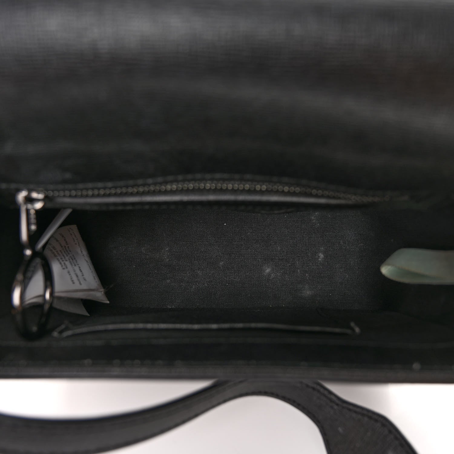 Off-White Calfskin Diag Flap Bag Black White 5 of 11