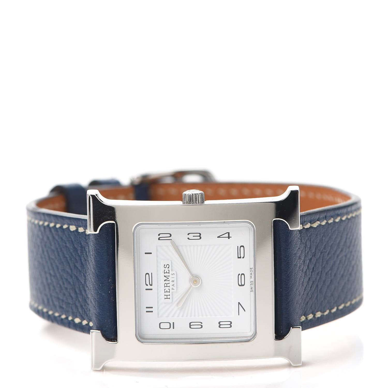 Hermes Stainless Steel Epsom 26mm Heure H Hour Quartz Watch Malta 2 of 5
