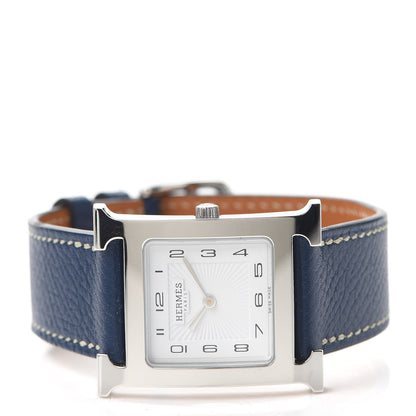 Hermes Stainless Steel Epsom 26mm Heure H Hour Quartz Watch Malta 2 of 5