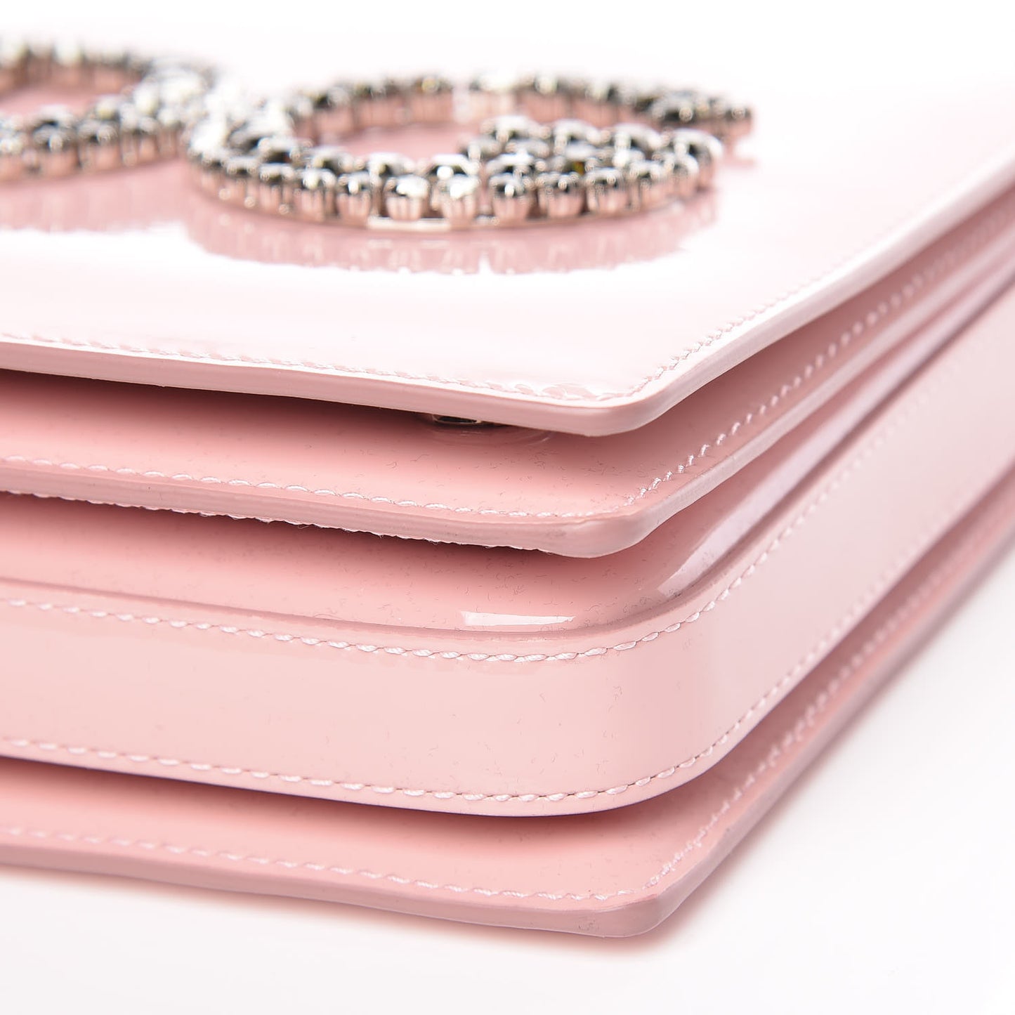 Patent DG Girls Crossbody Bag Rosa Carne