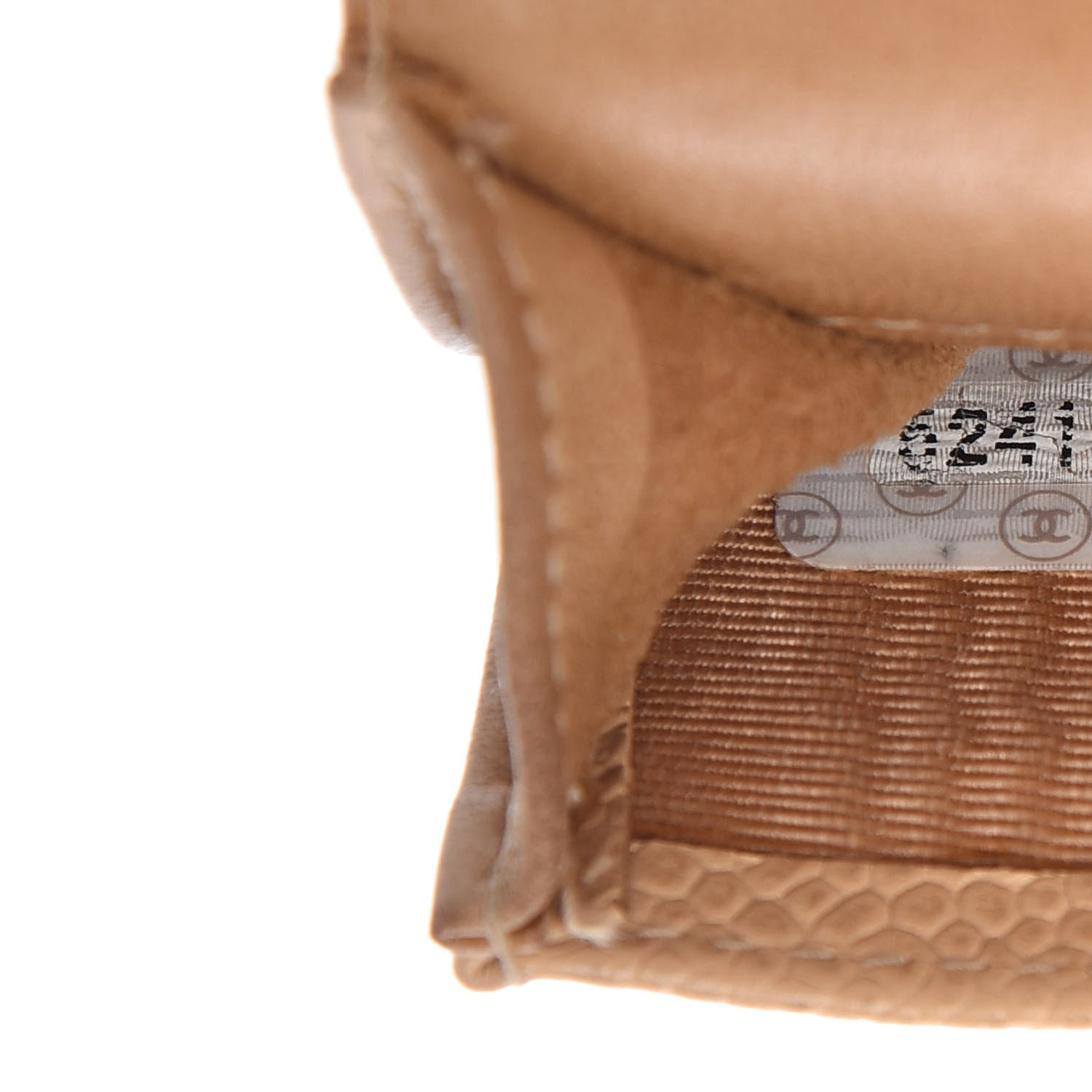 Chanel Caviar CC Phone Holder Crossbody Beige 9 of 10