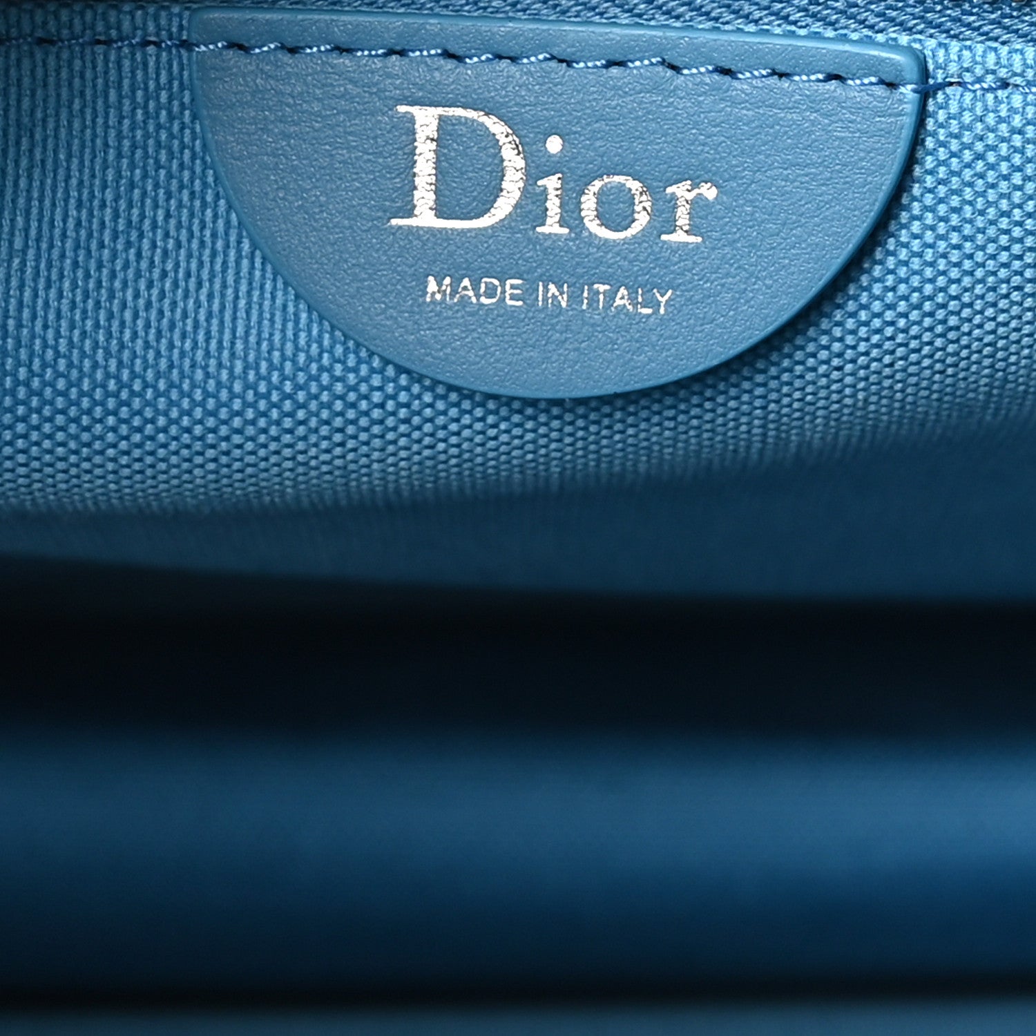 Christian Dior Canvas Embroidered Medium Ulysses Book Tote Blue 6 of 10