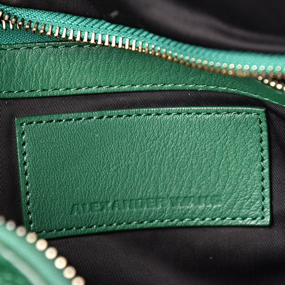 Alexander Wang Pebbled Calfskin Rocco Vine Green Gold Hardware 6 of 9