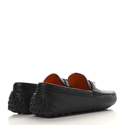 Hermes Supple Calfskin Mens Irving Driving Moccasin Loafers 43 Black 5 of 11