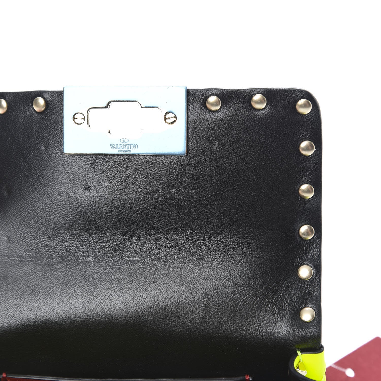 Valentino Garavani Calfskin Micro Rockstud Spike Shoulder Bag Lime 12 of 13
