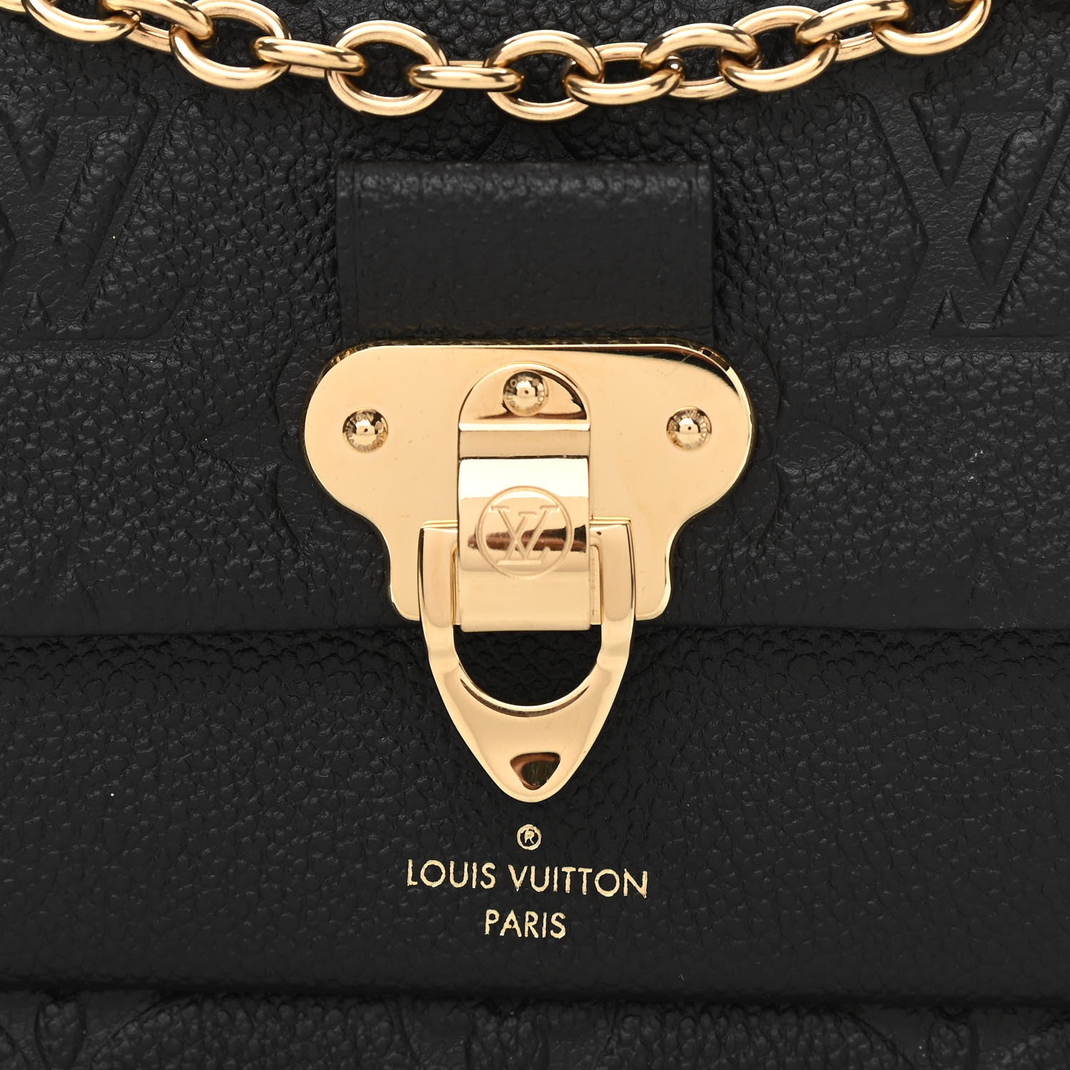 Louis Vuitton Empreinte Vavin Chain Wallet Black 7 of 10
