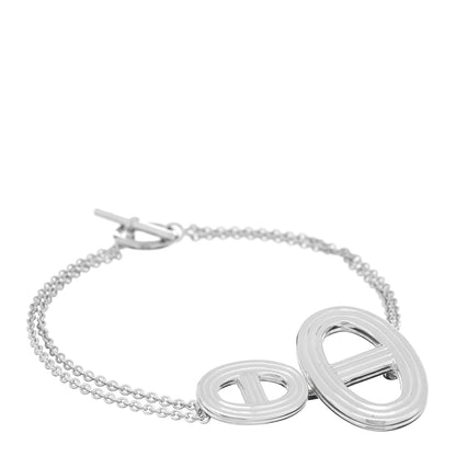Hermes Sterling Silver Chaine D'Ancre 24 Chain Bracelet SH 1 of 3