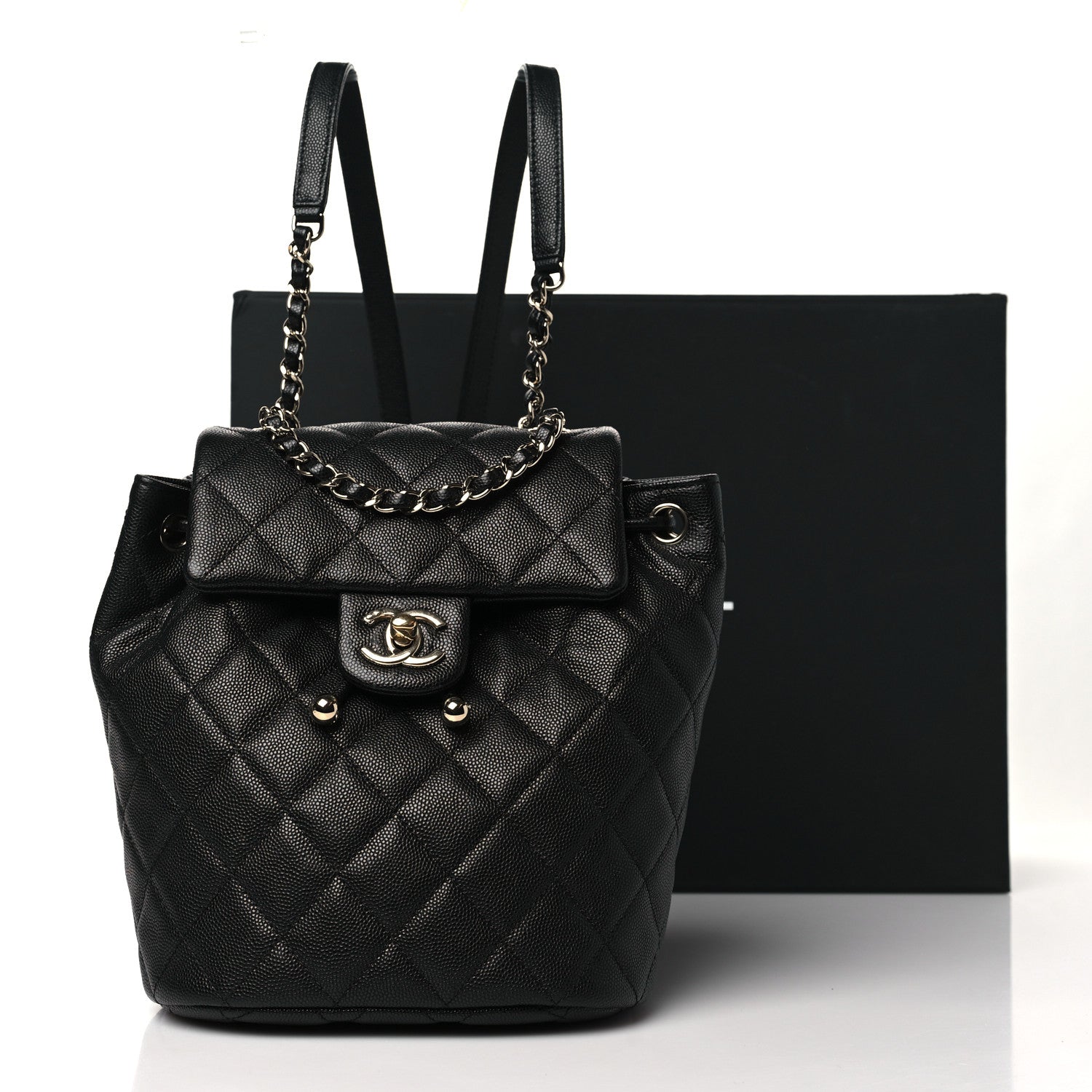 Chanel Caviar Quilted Mini Urban Spirit Backpack Black 11 of 11