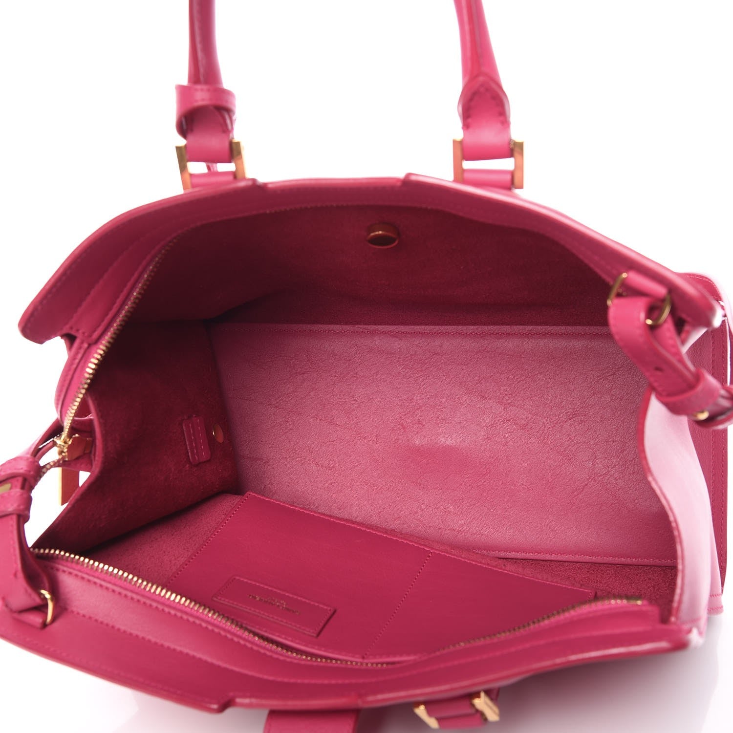Saint Laurent Calfskin Small Classic Y Cabas Fuchsia 5 of 15