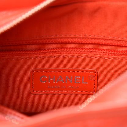 Chanel Aged Calfskin Quilted Small Gabrielle Hobo Red 9 of 11