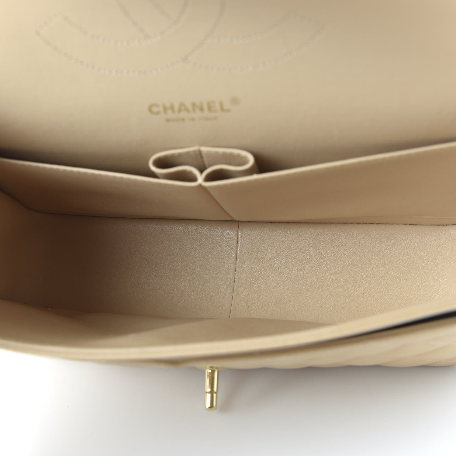 Chanel Caviar Quilted Jumbo Double Flap Beige Clair 5 of 11