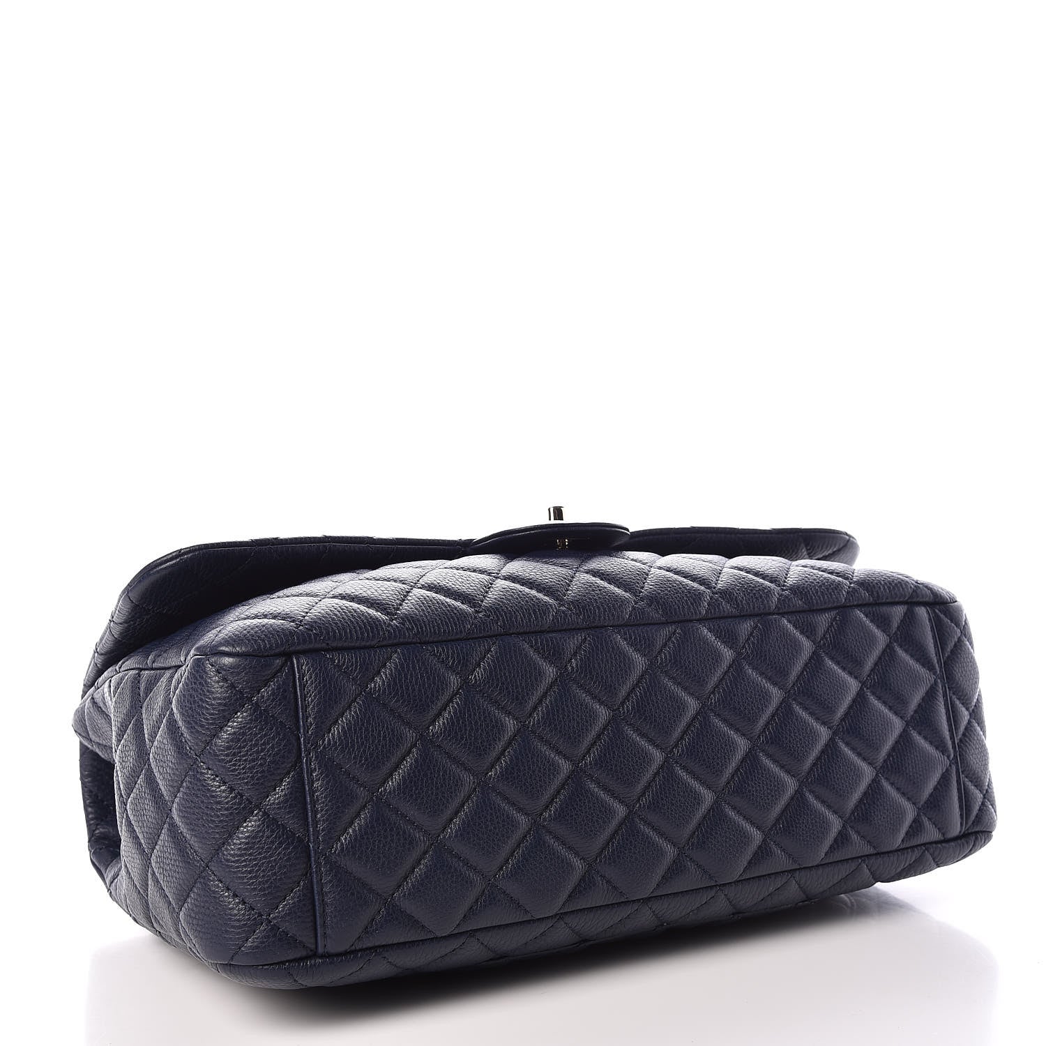 Chanel Calfskin Quilted Small XXL Travel Flap Bag Navy 4 of 9