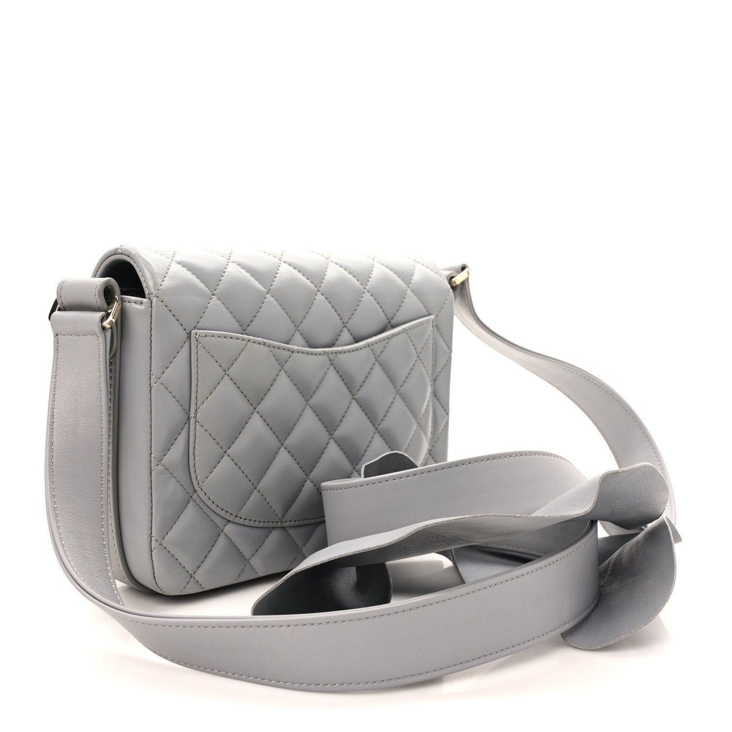 Chanel Calfskin Quilted Bolero De Chanel Flap Bag Grey 3 of 9